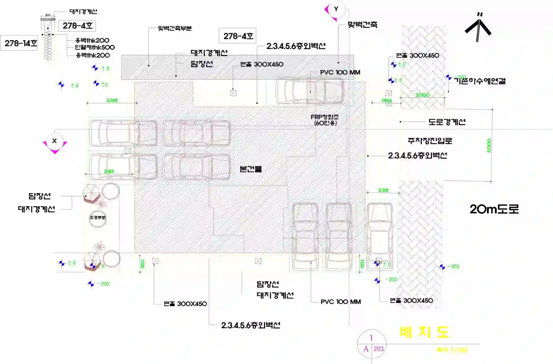 정안하이츠(102동) 배치도 이미지